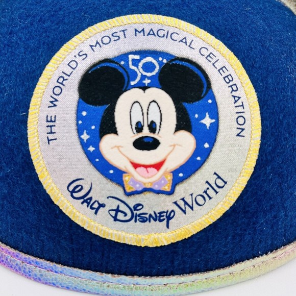 Walt Disney World 50th Anniversary Celebration Mickey Mouse Ear Hat New - Picture 3 of 4